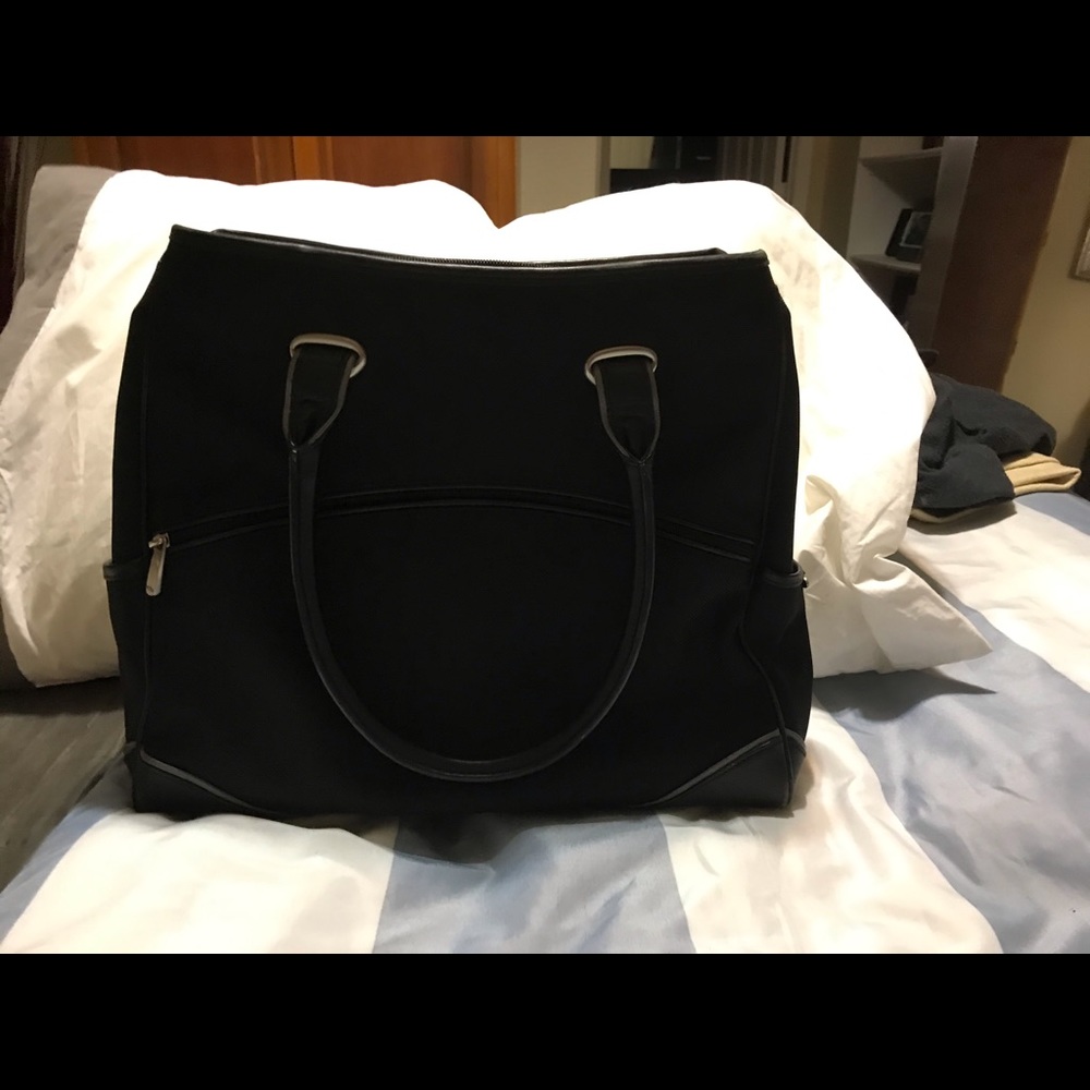 Tumi black laptop bag